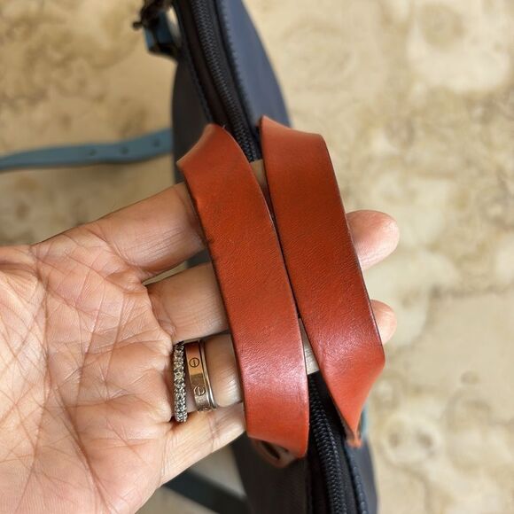 Daniel Chong Madrid Colourful Tote Crossbody Bag Recycled Materials & Leather - Picture 7 of 14